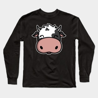 Cute Cow Face Long Sleeve T-Shirt